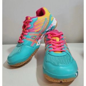 RARE Lefus Tennis Shoes Vibrant Colors Size 8 Women's beautiful